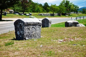 Cista Velika medieval tombstones, Croatia, June 14, 2018